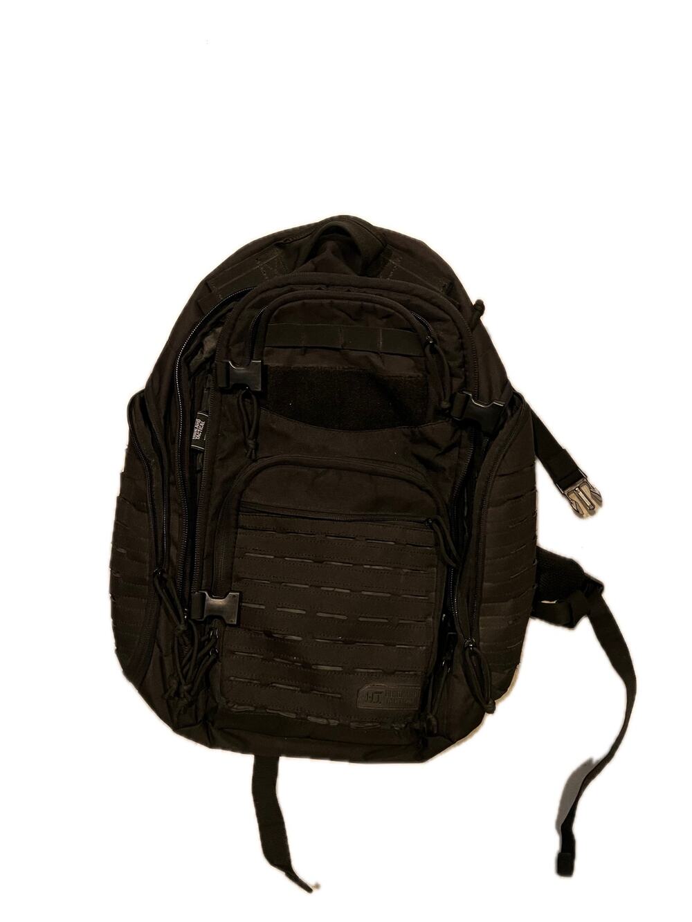 Highland Tactical Roger Canvas Backpack XL Black